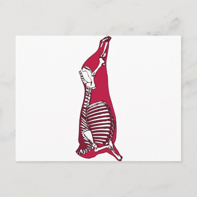 BUTCHER ANATOMY POSTKARTE (Vorderseite)