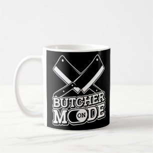 Butcher-Modus auf Küchenmesser Schneiden Fleisch J Kaffeetasse