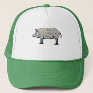 Butcher Pig Diagramm Truckerkappe