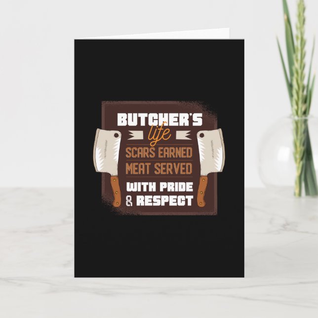 Butcher Quote Karte (Vorderseite)