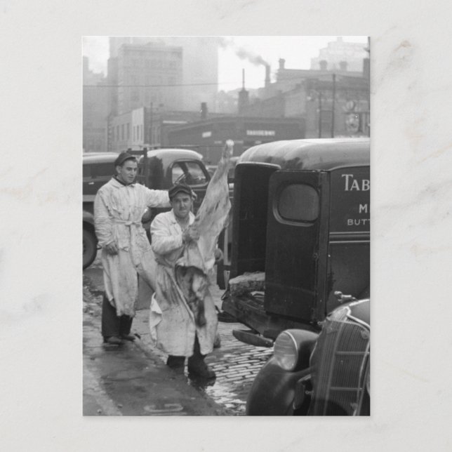Butcher Shop Boys, 1938 Postkarte (Vorderseite)
