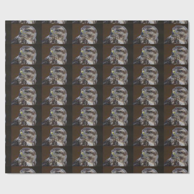 Buteo buteo geschenkpapier (Flach)