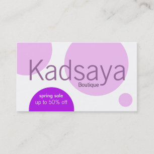 Butike Kadsaya 8 Visitenkarte