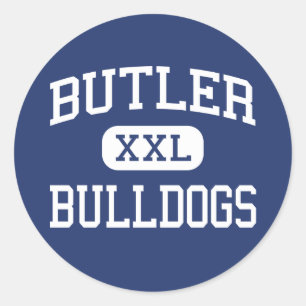 Butler - Bulldogs - High - Butler New Jersey Runder Aufkleber