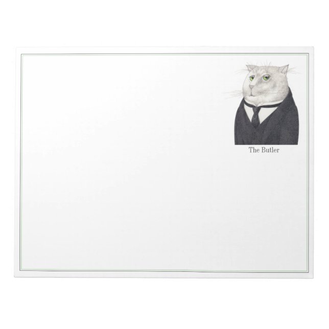 BUTLER CAT 11x8.5 Editor Notizblock (Vorderseite)