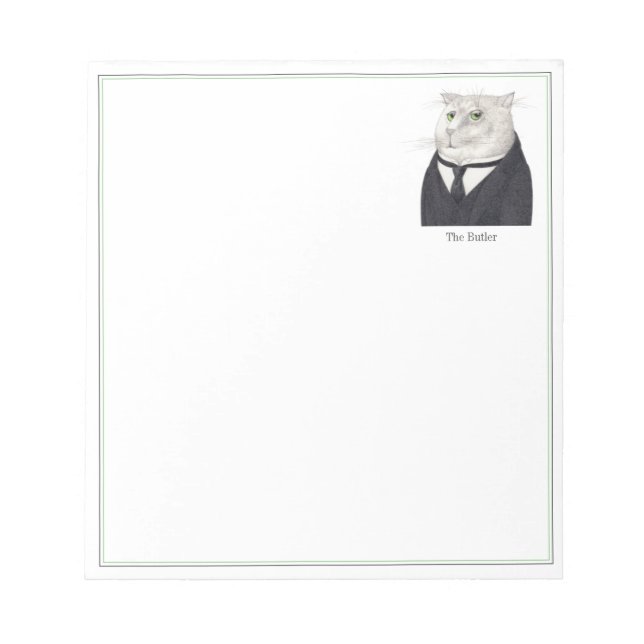 BUTLER CAT 5.5x6 Notepad Notizblock (Vorderseite)