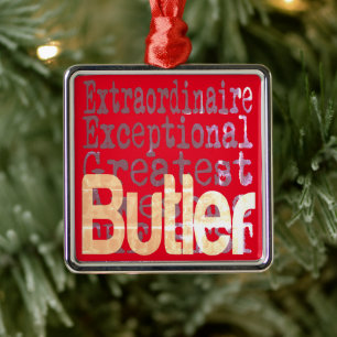 Butler Extraordinaire Ornament Aus Metall