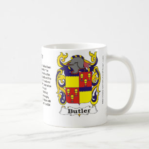 Butler-Familienwappen auf einer Tasse