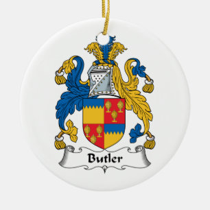 Butler-Familienwappen Keramikornament