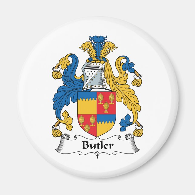 Butler-Familienwappen Magnet (Vorne)