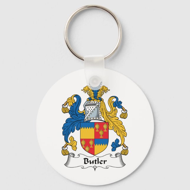 Butler-Familienwappen Schlüsselanhänger (Vorderseite)