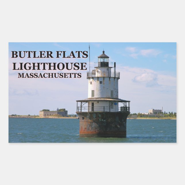 Butler Flats Leuchtturm, Massachusetts Stickers (Vorderseite)