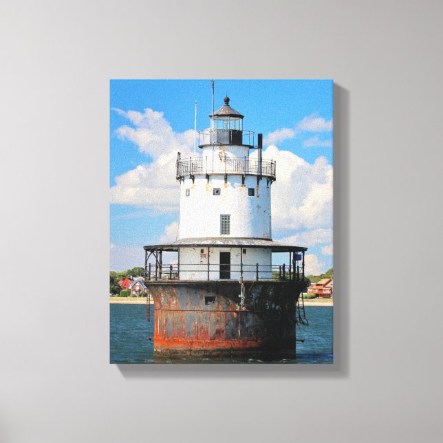 Butler Flats Lighthouse, MA Wrapped Canvas Leinwanddruck (Vorderseite)