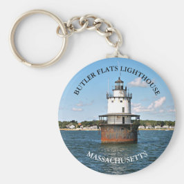 Butler Flats Lighthouse, Massachusetts Schlüsselan Schlüsselanhänger