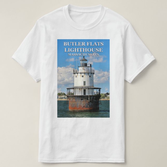 Butler Flats Lighthouse, Massachusetts T - Shirt (Design vorne)