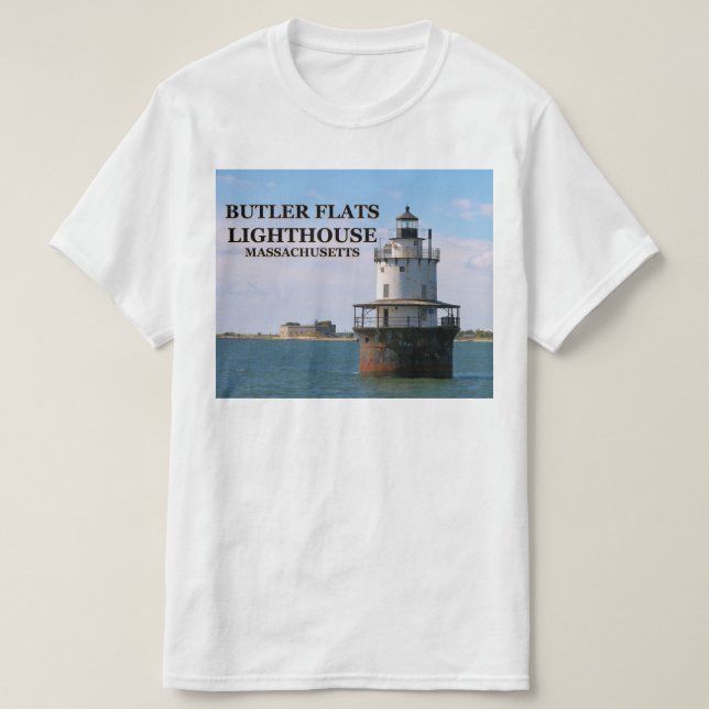 Butler Flats Lighthouse, Massachusetts T - Shirt (Design vorne)
