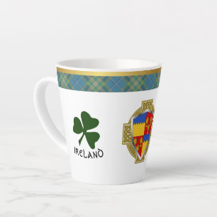 Butler Irish Shield & Tartan Personalisiert Milchtasse