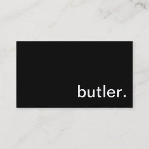 Butler-Visitenkarte Visitenkarte