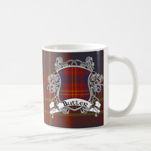 Butlertartan-Schild Kaffeetasse (Rechts)