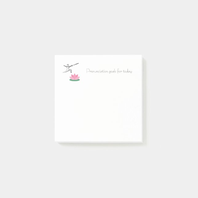 Buts quotidiens Post-It Notes - Lotus & Swordmaste (Devant)