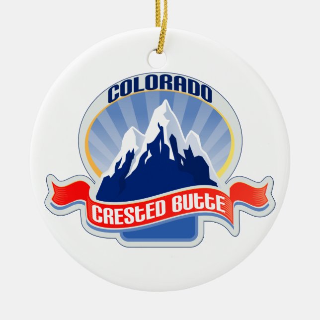 Butte mit Haube Colorado Keramikornament (Vorne)