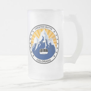 Butte mit Haube Colorado Mattglas Bierglas