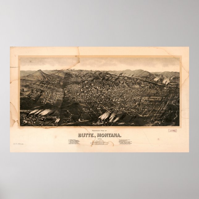 Butte, Montana (1904) Poster (Vorne)
