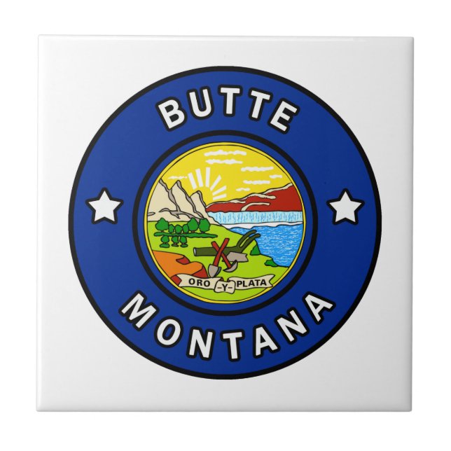 Butte Montana Fliese (Vorderseite)