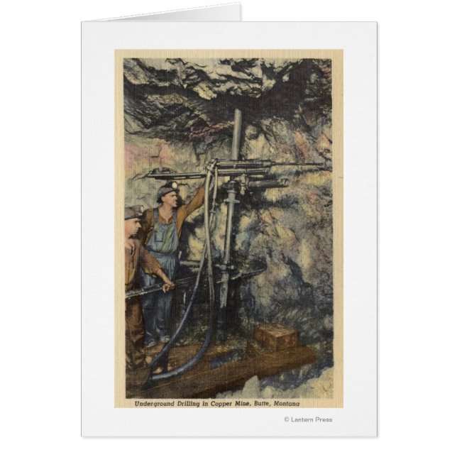Butte, Montana - Forage souterrain en cuivre (Devant)