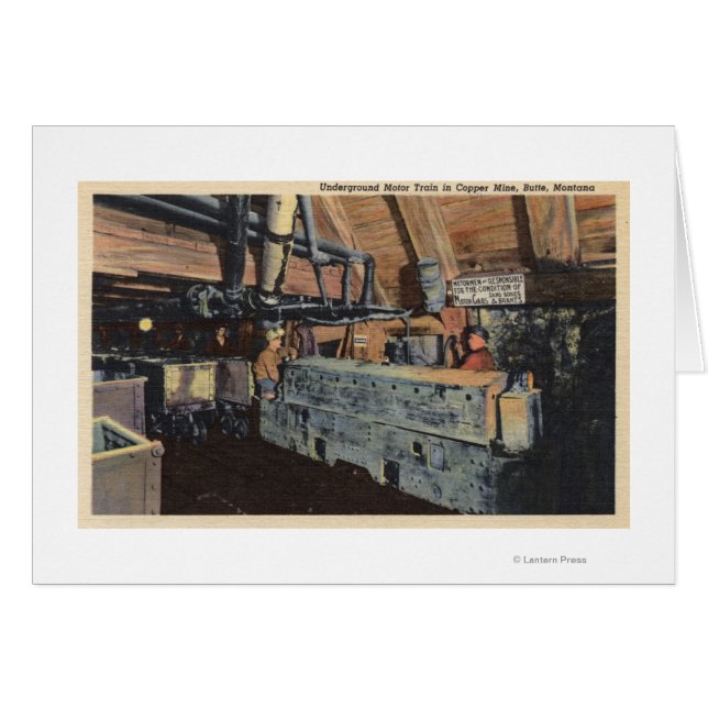 Butte, Montana - Moteur souterrain (Devant horizontal)