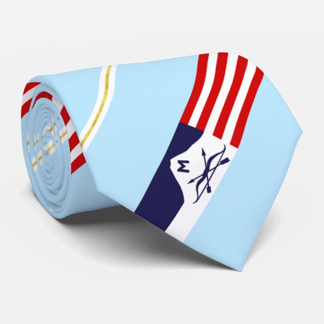 Butte (Montana) Stadtflagge Neck Tie Krawatte (Gerollt)