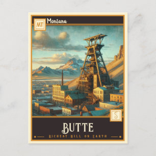 Butte, Montana Vintage Postkarte