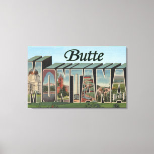 Butte, MontanaGroße BuchstabenszenenButte, MT 2 Leinwanddruck