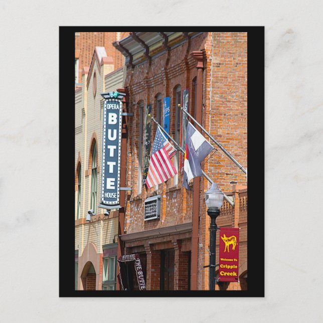 Butte Opera House, Colorado Postkarte (Vorderseite)