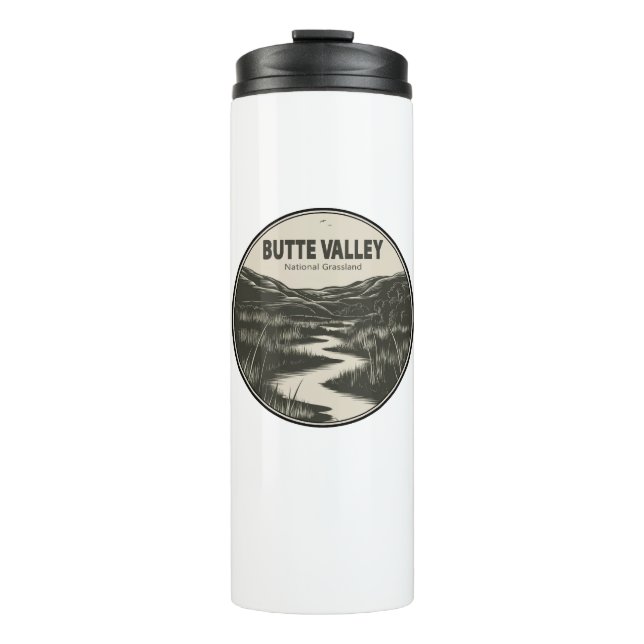 Butte Valley National Grassland California Stream Thermosbecher (Vorderseite)