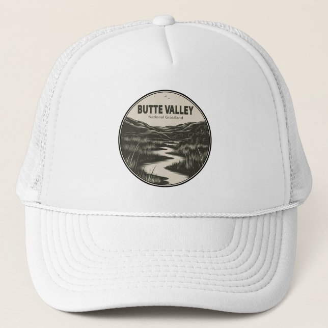 Butte Valley National Grassland California Stream Truckerkappe (Vorderseite)