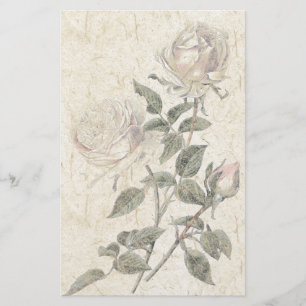 Büttenpapier-Rosen-Blumen-Blumenbriefpapier Briefpapier