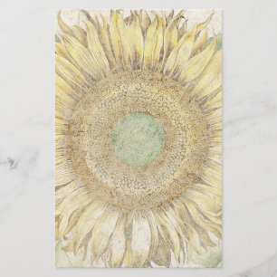 Büttenpapier-Sonnenblume-Blumen-Blumenbriefpapier Briefpapier