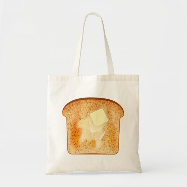 Butter auf Toast Tragetasche (Vorne)