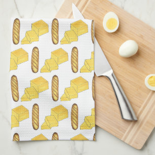 Butter Brot Baguette Französisch Bäckerei Loaf Fei Geschirrtuch