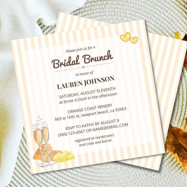 Butter Butter Thema Butter zusammen Bridal Brunch Einladung (Von Creator hochgeladen)