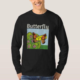 Butter den Schmetterling hoch und braten aus dem K T-Shirt