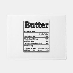 Butter Fakten Zutaten Funny Feinschmeckers Thanksg Fußmatte