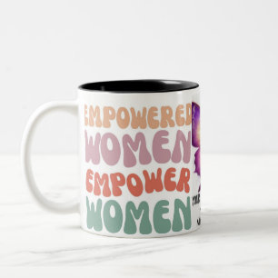 BUTTER FLY AND EMPOWER FRAUEN DISIGN AUF Tasse