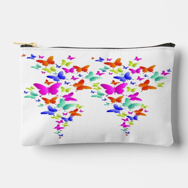 Butter Fly Art Design Zubehörtasche (Vorderseite)
