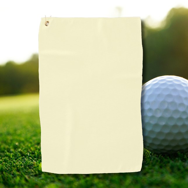 Butter Gelbe Farbe | Klassisches Elegant Golfhandtuch (Von Creator hochgeladen)