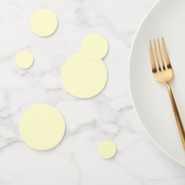 Butter Gelbe Farbe | Klassisches Elegant Konfetti (Gruppe)