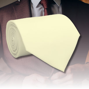 Butter Gelbe Farbe   Klassisches Elegant Krawatte