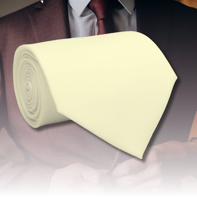 Butter Gelbe Farbe | Klassisches Elegant Krawatte (Von Creator hochgeladen)