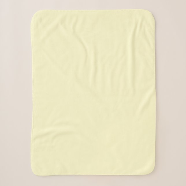 Butter Gelbe Farbe | Klassisches Elegant Sherpadecke (Vorderseite)